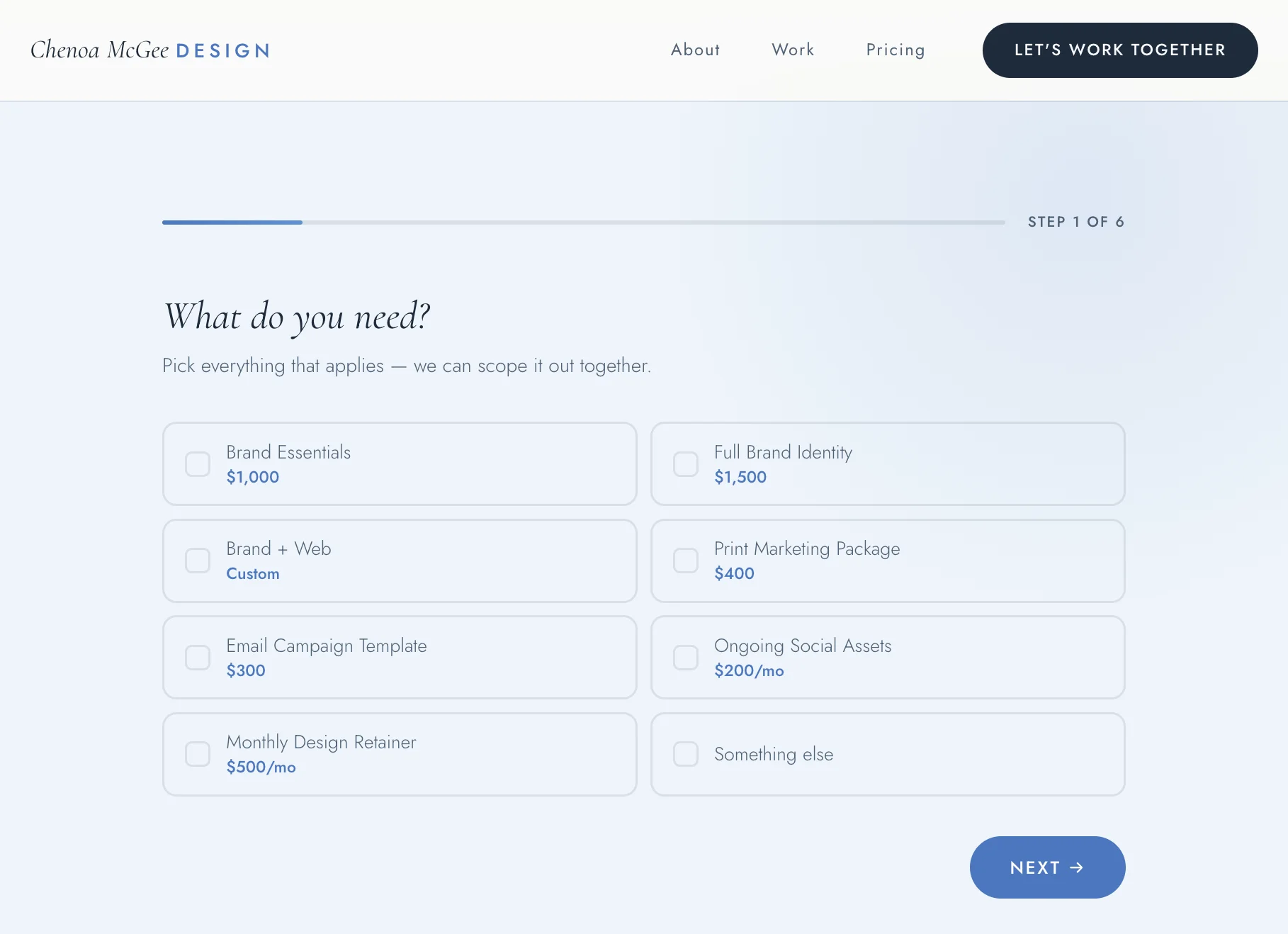 Chenoa McGee Design — preview