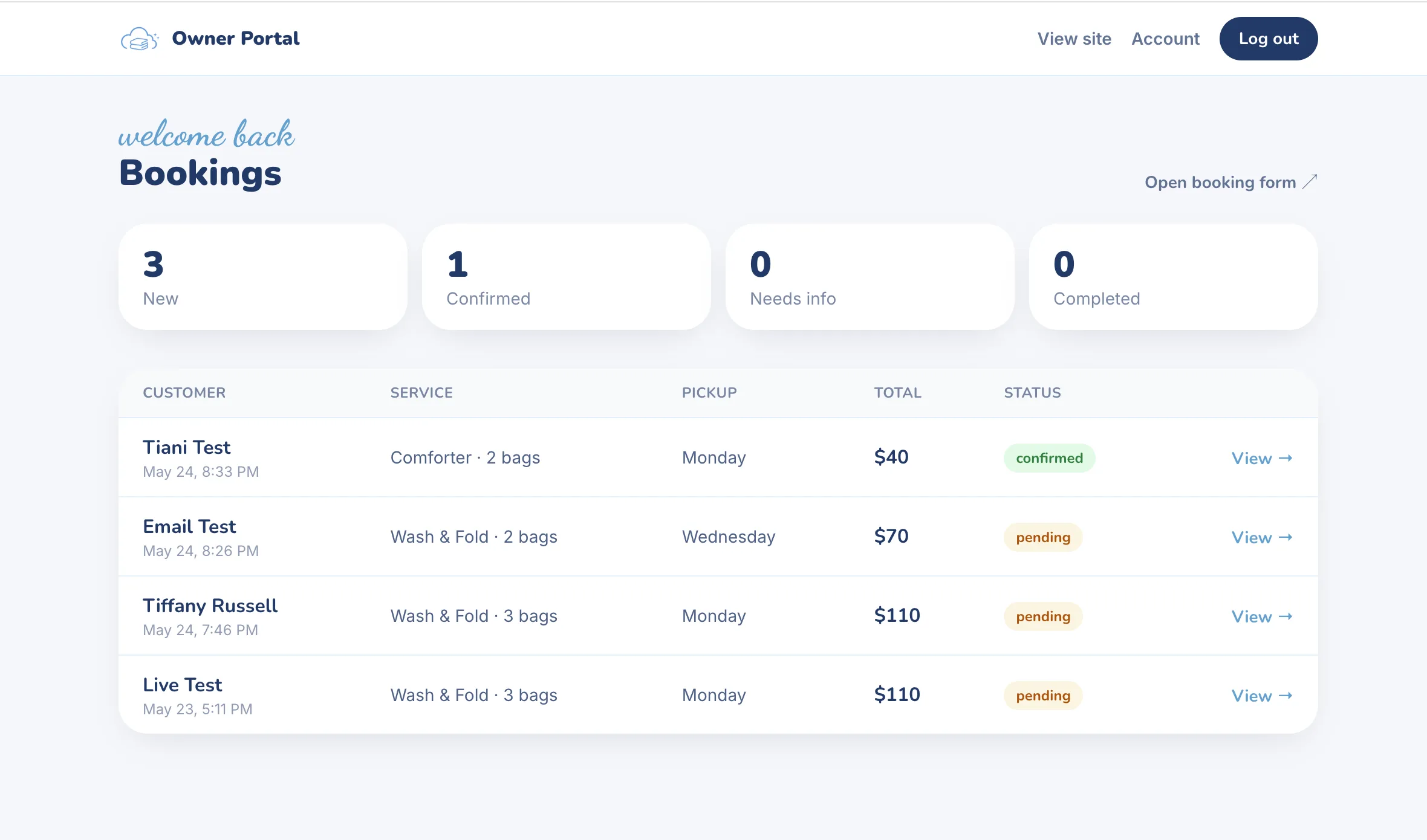 Cloud Clean Laundry — preview