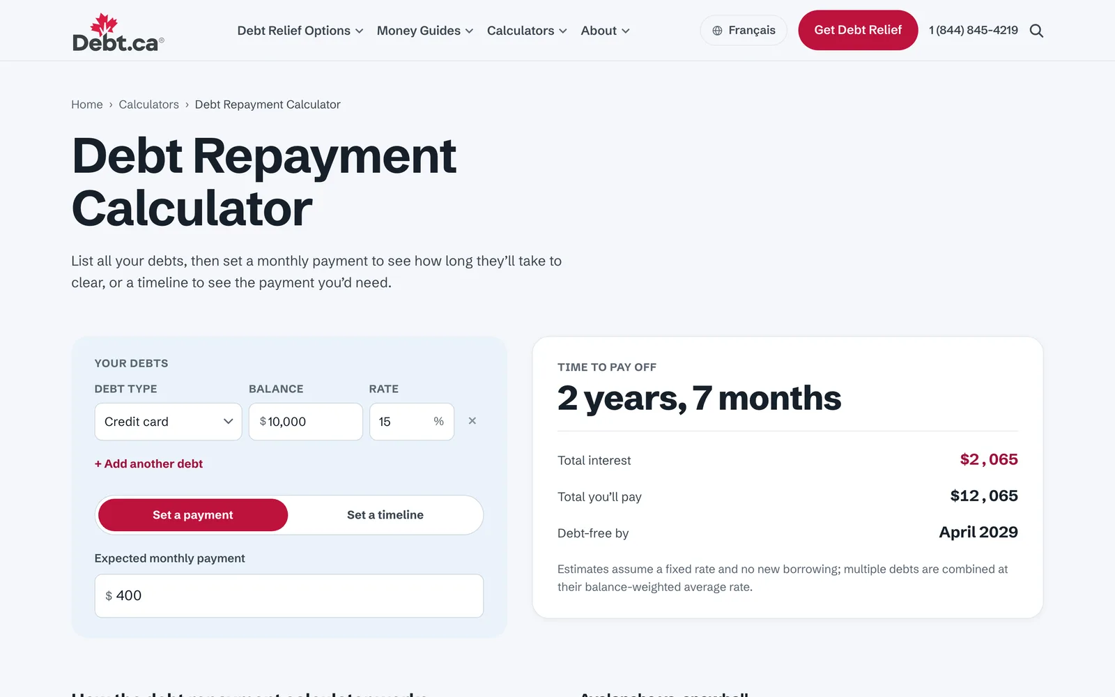 Debt.ca preview