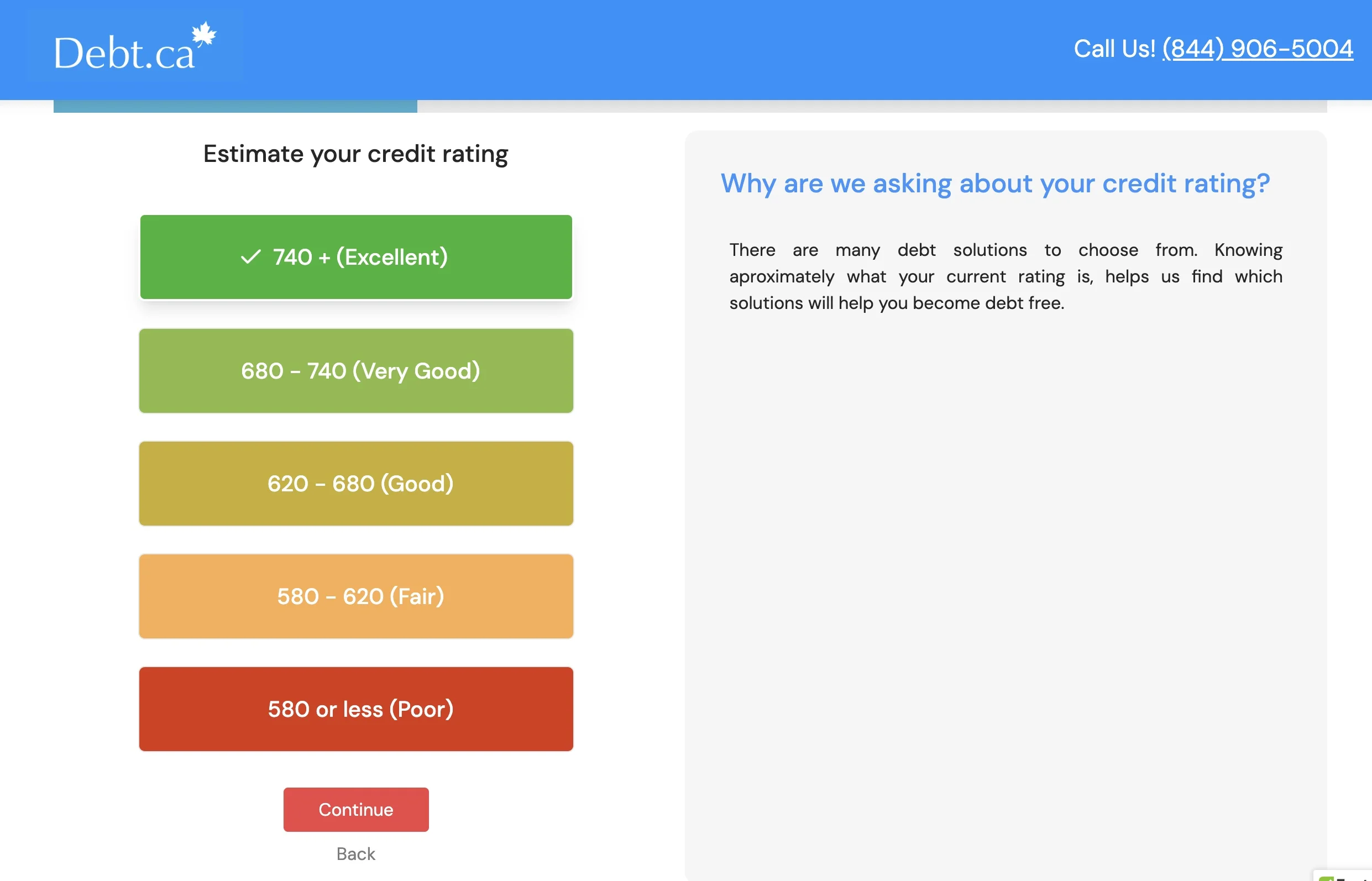 Debt.ca Free Evaluation