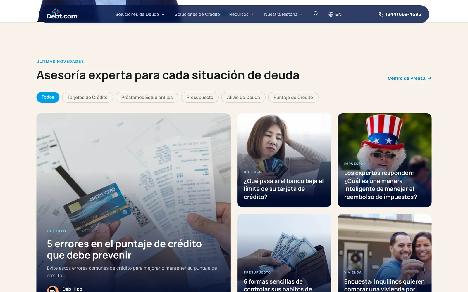 Debt.com preview