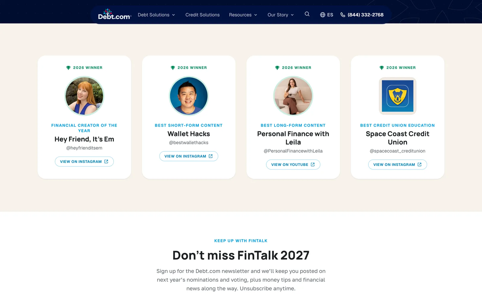 Debt.com preview