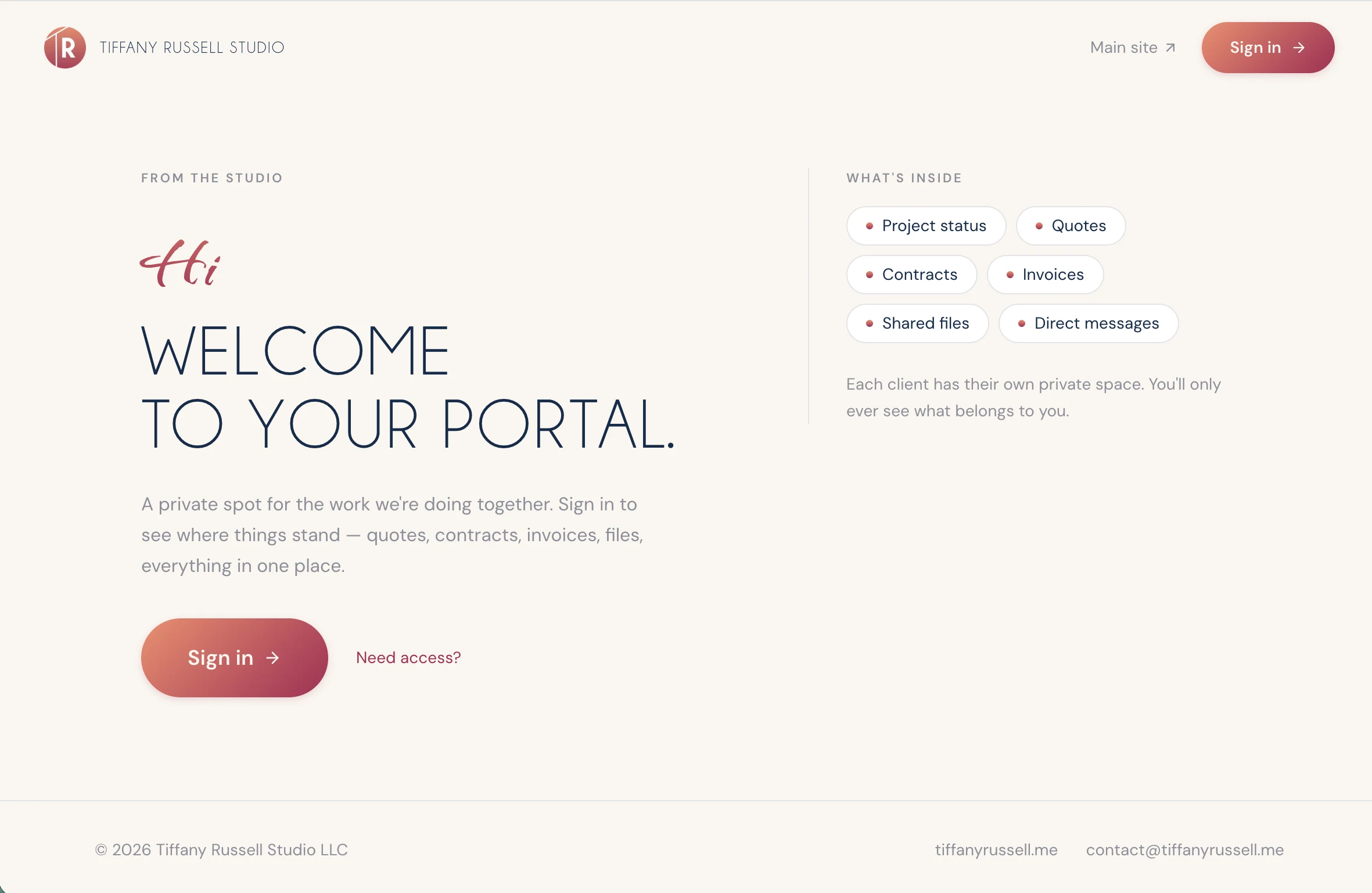 Client Portal — preview