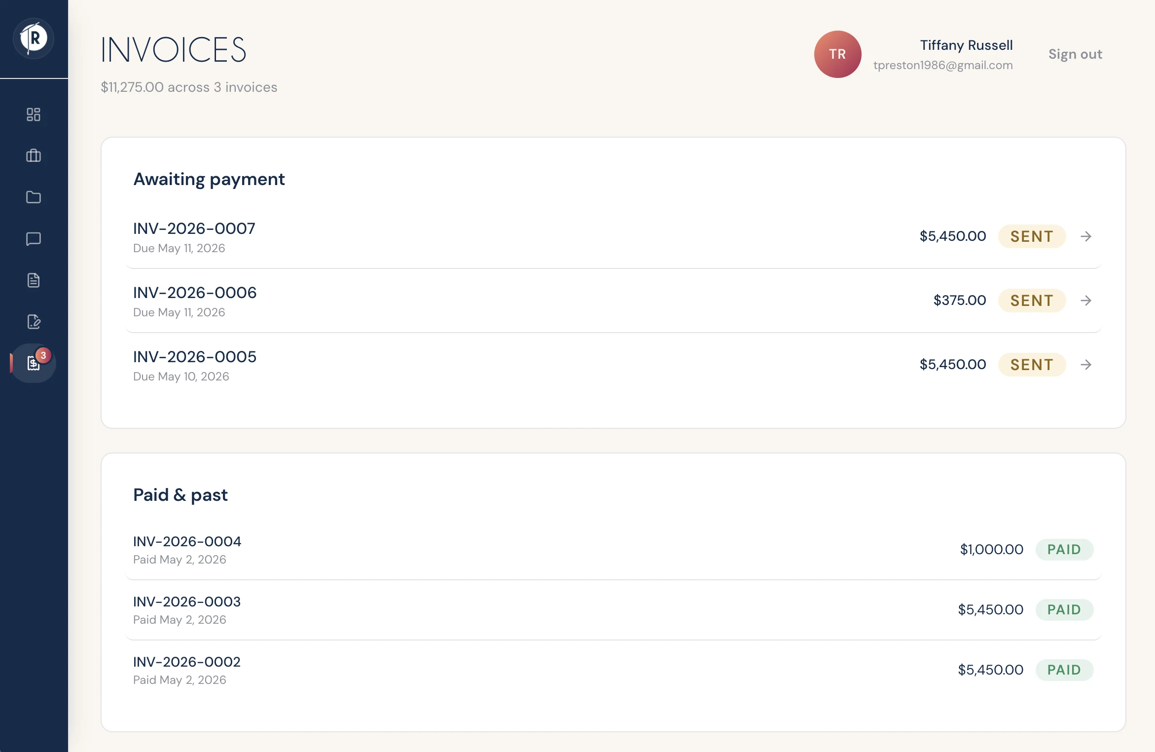 Client Portal — preview